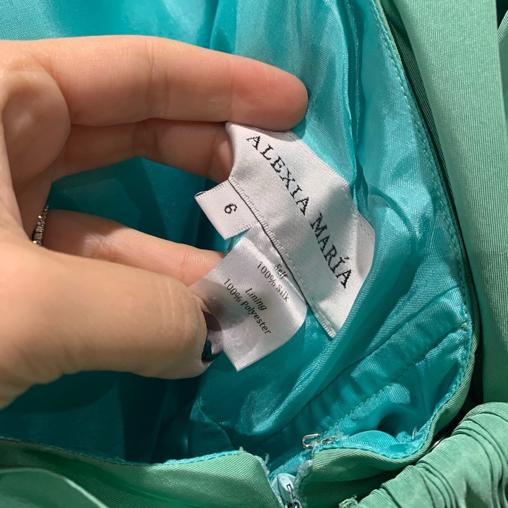 Alexia Maria Margaret mint green dress